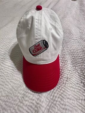 Diet Coke Embroidered White & Red Baseball Cap New without Tags
